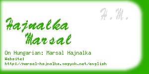 hajnalka marsal business card